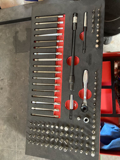 Auto Kastner Gerätebörse KS Tools RACINGline mit 7 Schubladen, 598-tlg.