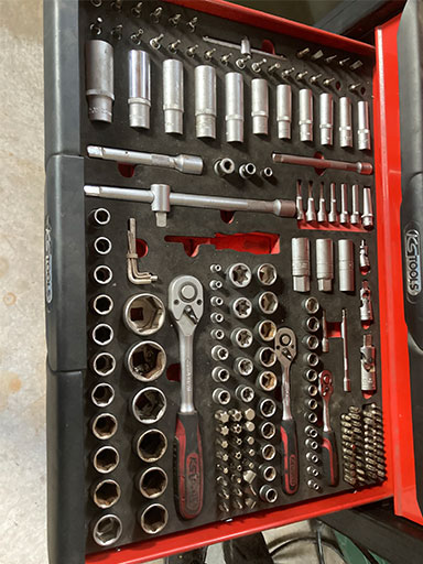 Auto Kastner Gerätebörse KS Tools RACINGline mit 7 Schubladen, 598-tlg.