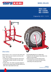 Auto Kastner Kataloge Stertil-Koni Reifenwagen WD-Serie