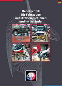 Auto Kastner - Prospekt Hebetechnik für Fahrzeuge auf Straßen, Schienen und im Gelände JAB