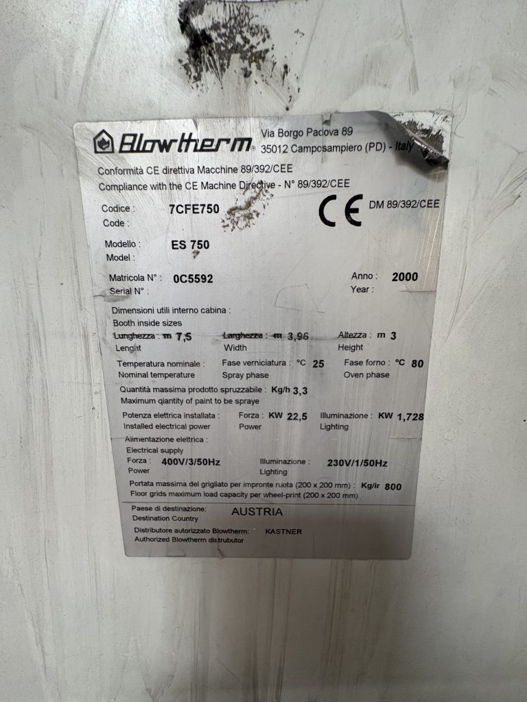 Auto Kastner Blowtherm Lackierkabine