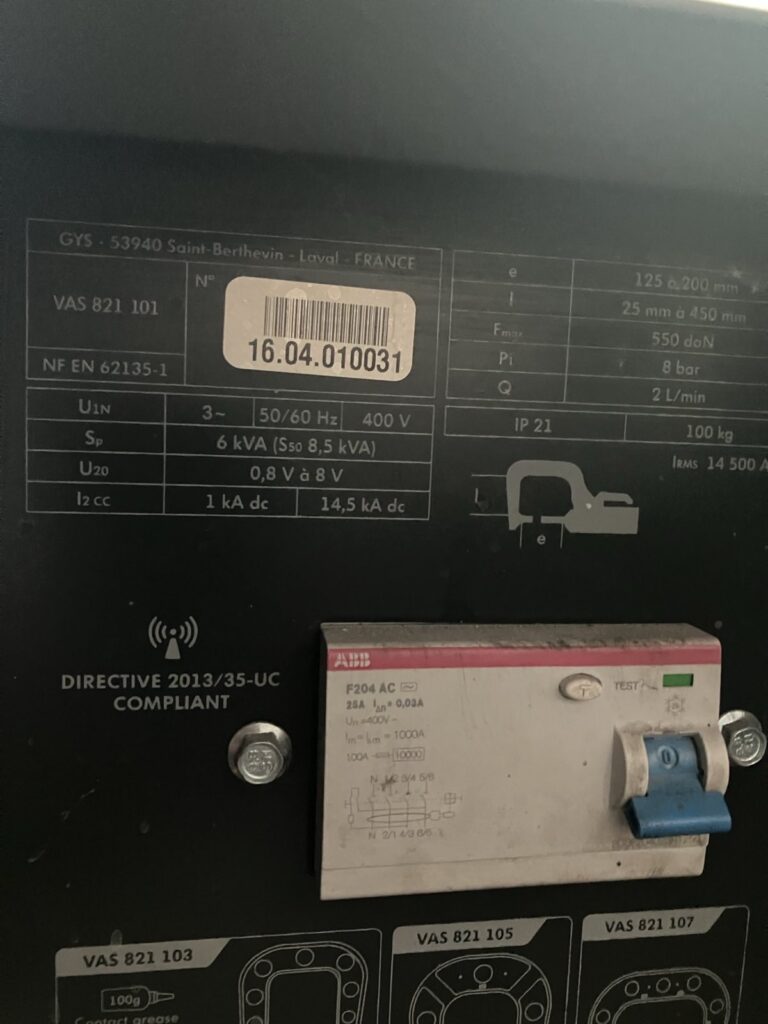 Schweißgerät VAS 821 101