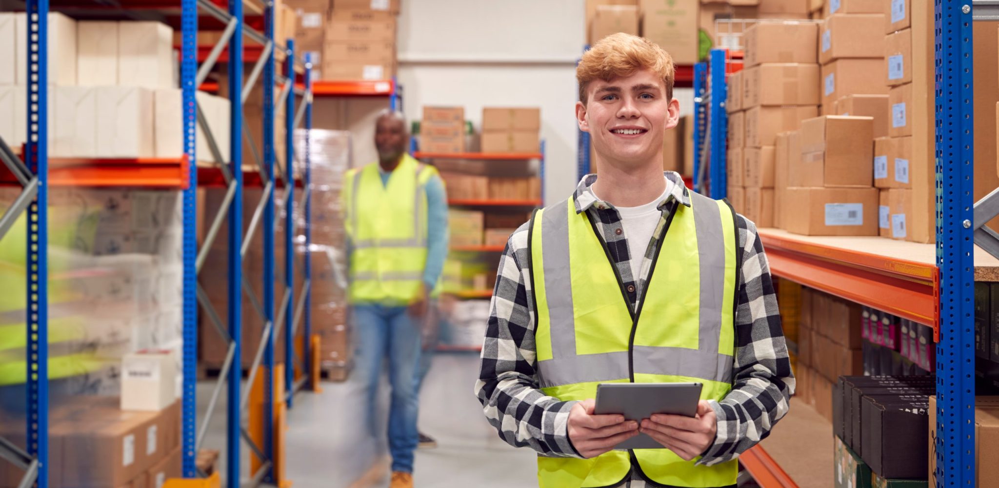 Lehrling bewirbt sich auf offenen Stelle.